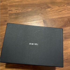 AMIRI Black and sail skeleton sneakers